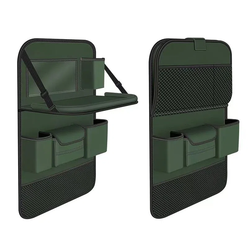 Organisateur de Voiture pour Toyota Corolla Cross, Protection Siege Voiture Multi-Poches Organiseur de Siège Arrière Kick Mats Imperméable Rangement Auto Accessoire Interieur,B-2PCS