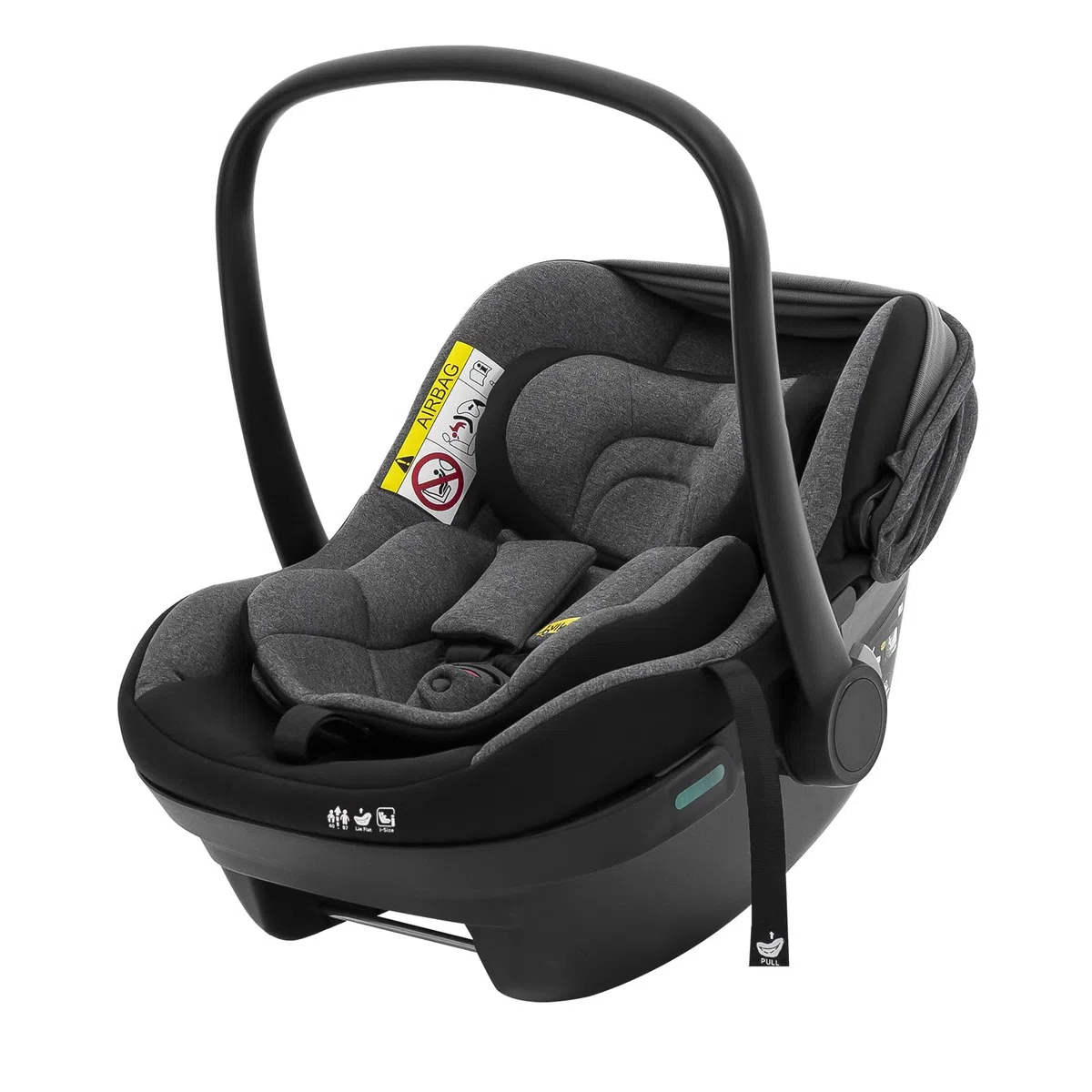 Jovikids Siège auto pour bébé, ECE R129, protection contre les chocs latéraux, 9 appuie-tête réglables, auvent amovible, UPF50+, siège auto de voyage pour nouveau-né groupe 0/0+, 40-87 cm, 0-18 mois